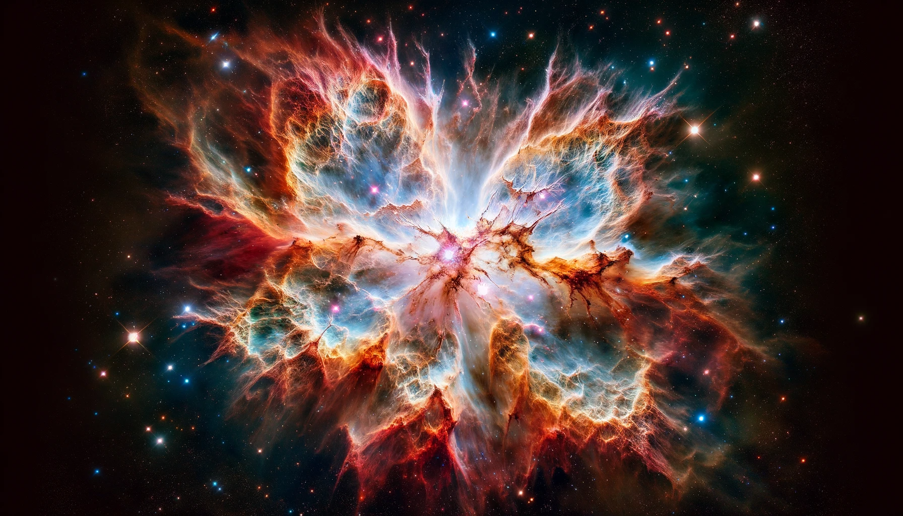 La Nebulosa del Granchio con i suoi filamenti brillanti di gas e polvere.