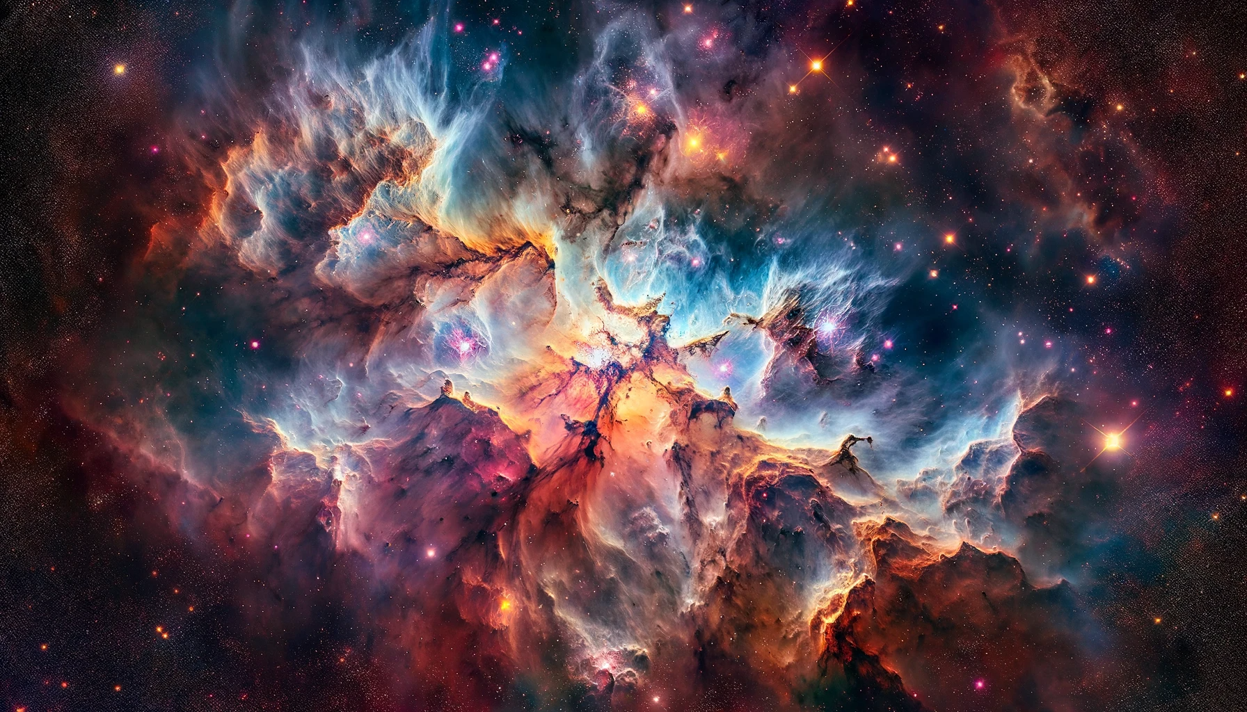  La Nebulosa della Carena, mostrando le sue strutture intricate e i colori vivaci