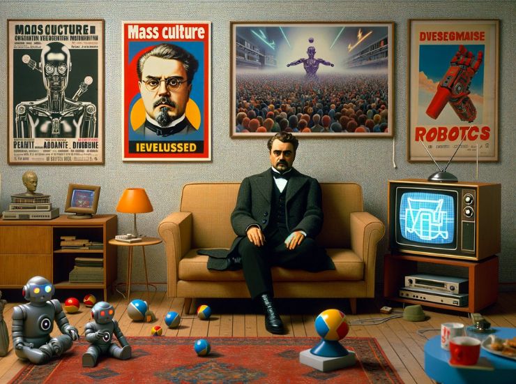 Theodor Adorno filosofo e sociologo che ha predetto l'avvento dell'intelligenza artificiale