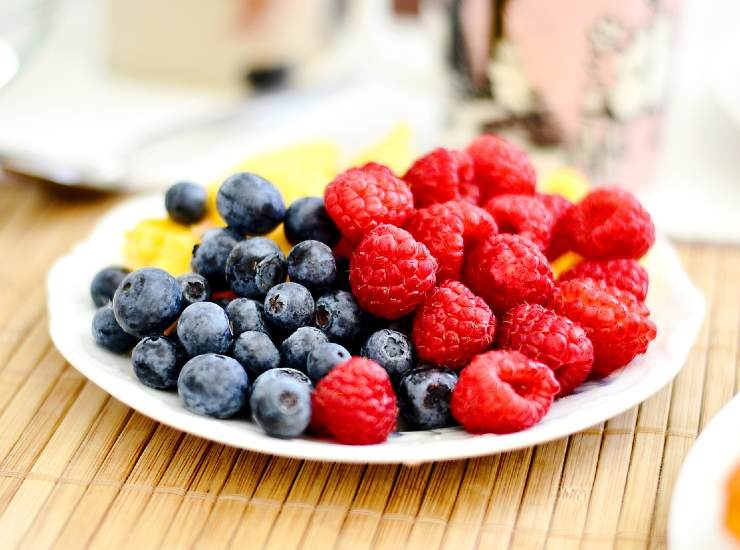Frutti di bosco tra i piatti a basso contenuto calorico