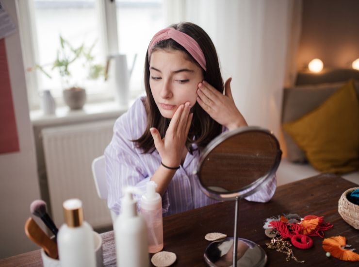 cura della pelle routine