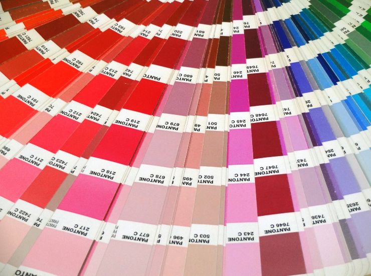 pantone sfumature di colore