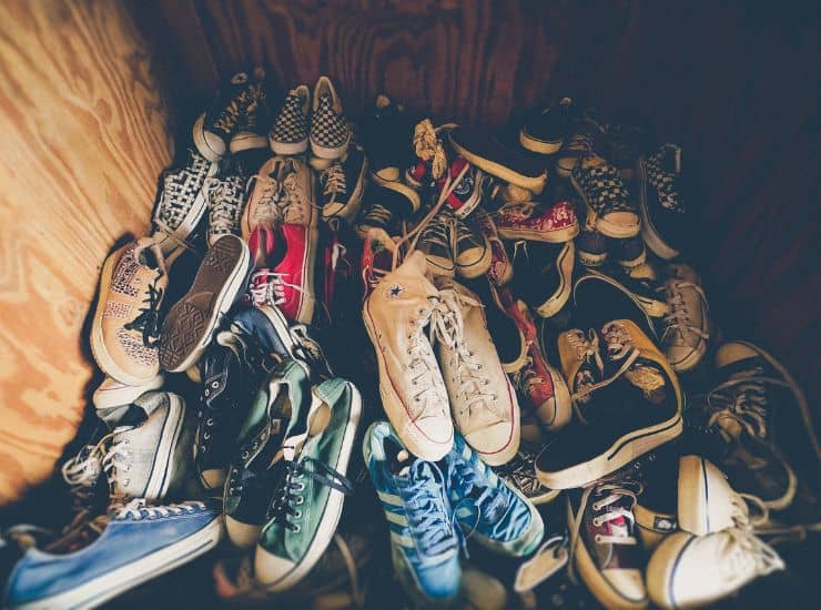 raccolta di sneakers vintage