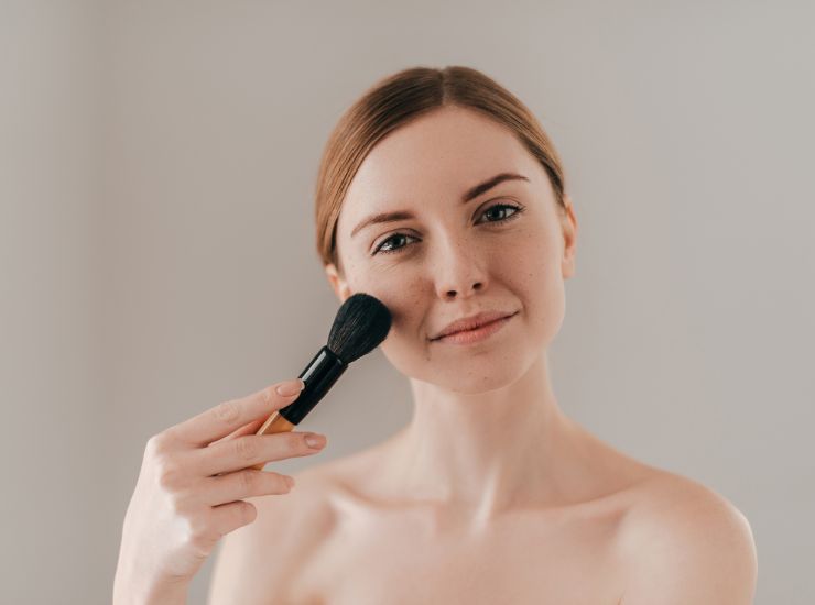 trucco naturale blush