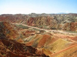 Cina luoghi Danxia parco montagne 