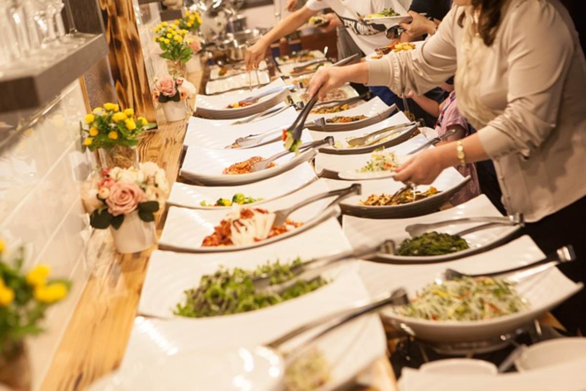 Buffet all'interno delle crociere