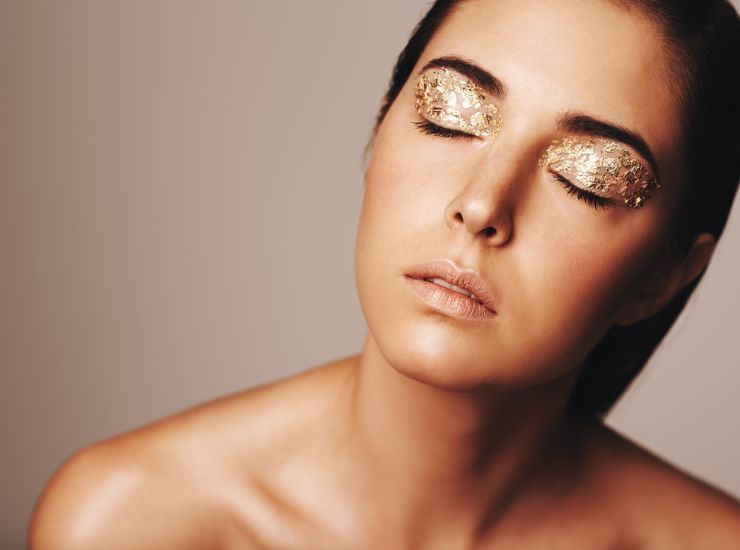 trucco con glitter
