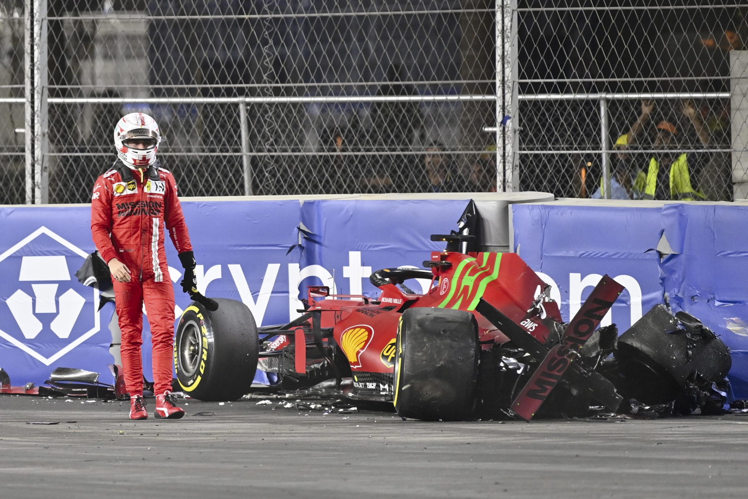 Charles Leclerc incidente Formula 1